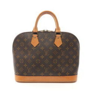 Louis Vuitton Alma PM Handbag Bag Leather Monogram Brown